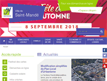 Tablet Screenshot of mairie-saint-mande.fr